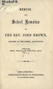 Tapa de Memoir and select remains of the Rev. John Brown