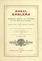 Tapa de Moral emblems
