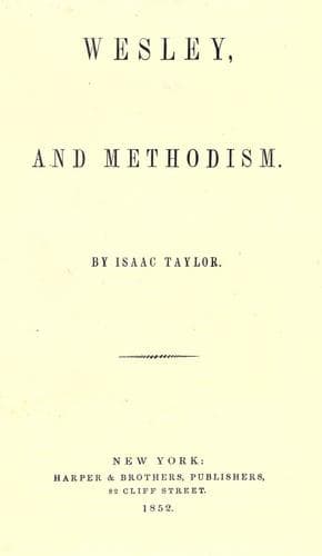 Tapa de Wesley, and Methodism
