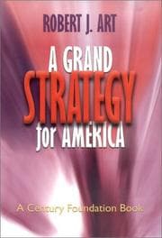 Tapa de A grand strategy for America