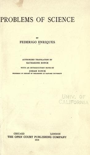 Tapa de Problems of science