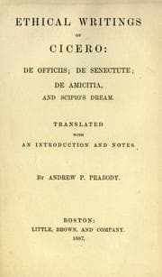 Tapa de Ethical writings of Cicero