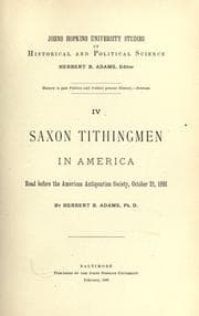 Tapa de Saxon tithing-men in America
