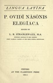 Tapa de P. Ovidi Nasonis elegiaca