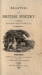 Tapa de Beauties of British poetry