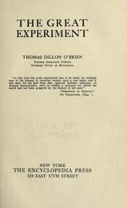 Tapa de The great experiment