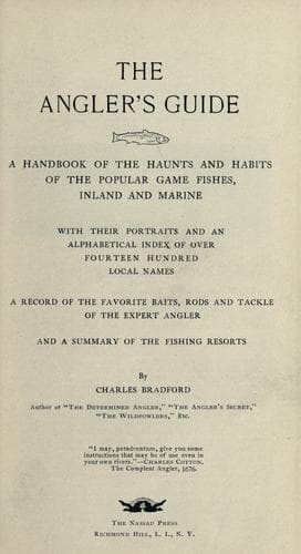 Tapa de The angler's guide