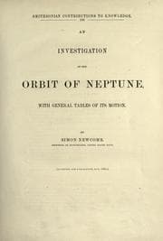 Tapa de An investigation of the orbit of Neptune