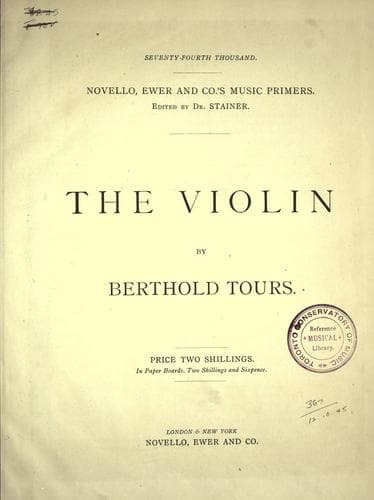 Tapa de The violin
