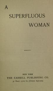 Tapa de A superfluous woman