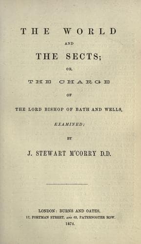 Tapa de The world and the sects