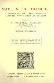 Tapa de Made in the trenches, composed entirely from articles & sketches contributed by soldiers