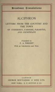Tapa de Letters from the Country and the Town of Fishermen, Farmers, Parasites, and Courtesans