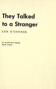 Tapa de They talked to a stranger
