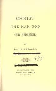 Tapa de Christ the man God, our redeemer