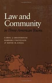 Tapa de Law and community in three American towns