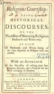 Tapa de Religious courtship