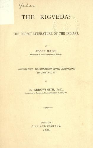 Tapa de The Rigveda
