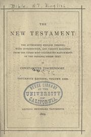 Tapa de The New Testament: the authorised English version