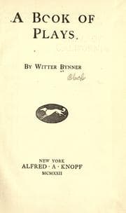 Tapa de A book of plays
