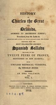 Tapa de History of Charles the Great and Orlando