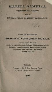 Tapa de Harita Samhita