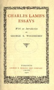 Tapa de Charles Lamb's essays
