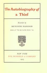 Tapa de The autobiography of a thief