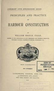 Tapa de Principles and practice of harbour construction