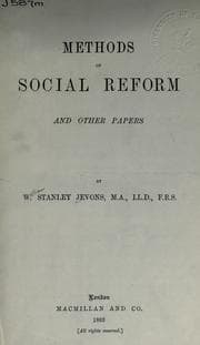 Tapa de Methods of social reform and other papers