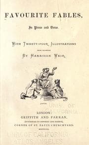 Tapa de Favourite fables, in prose and verse