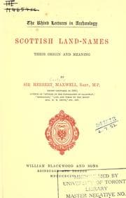 Tapa de Scottish land-names