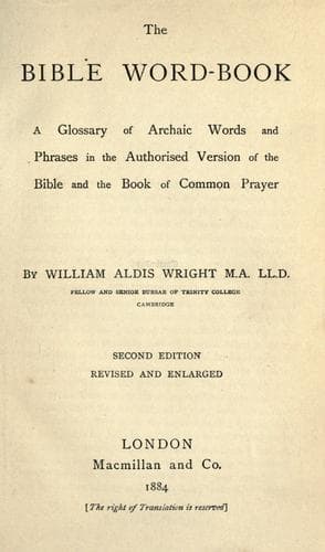 Tapa de The Bible word-book