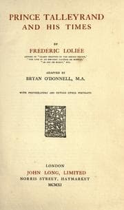 Tapa de Prince Talleyrand and his times