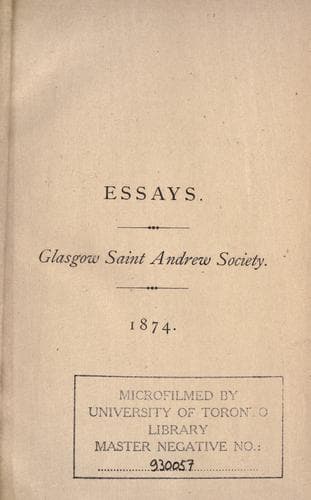 Tapa de Essays