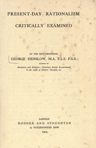 Tapa de Present-day rationalism