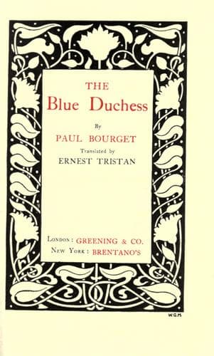Tapa de The blue duchess
