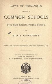 Tapa de Laws of Wisconsin relating to common schools, [etc.]