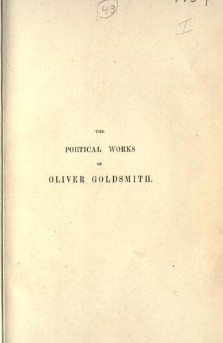 Tapa de Poetical works.