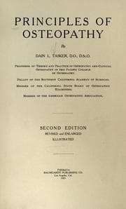 Tapa de Principles of osteopathy
