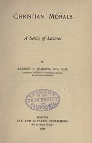 Tapa de Christian morals