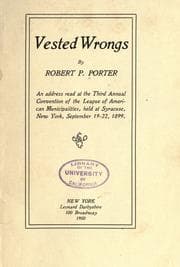 Tapa de Vested wrongs
