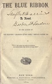 Tapa de The blue ribbon, a novel