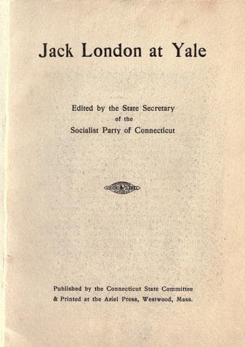 Tapa de Jack London at Yale
