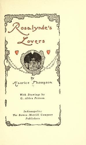 Tapa de Rosalynde's lovers