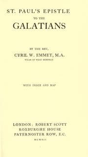 Tapa de St. Paul's epistle to the Galatians