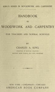 Tapa de Handbook in woodwork and carpentry