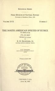 Tapa de The North American species of Rumex