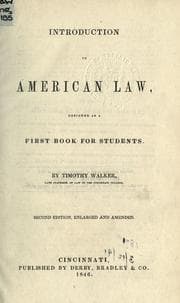 Tapa de Introduction to American law