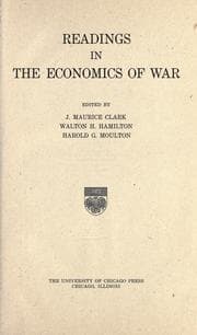 Tapa de Readings in the economics of war